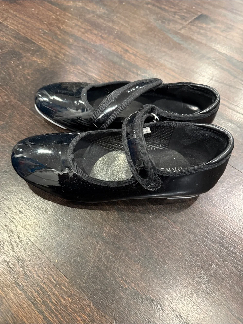 Danskin Black Patent tap Shoes